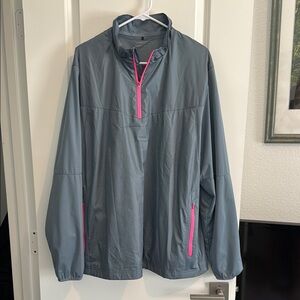 Nike Golf Jacket in Gray with Pink Accents